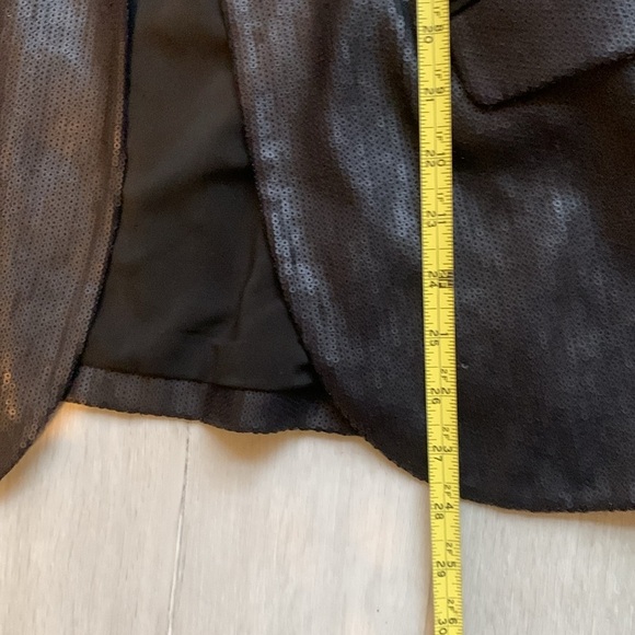 Nicole Miller Black Sequin Blazer size S classic elegant cocktail holiday - Picture 9 of 13